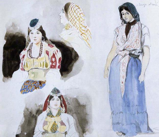 Eugene Delacroix Moroccan Women oil painting picture